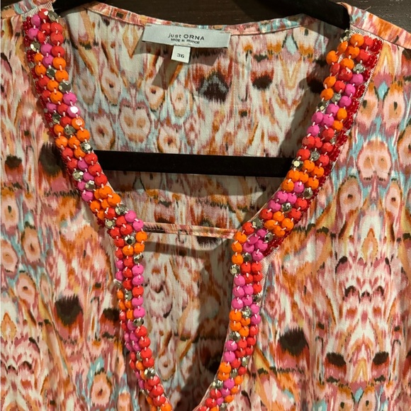 Just Orna Beach Cover-Up Tunic Size French 36 - Picture 6 of 9